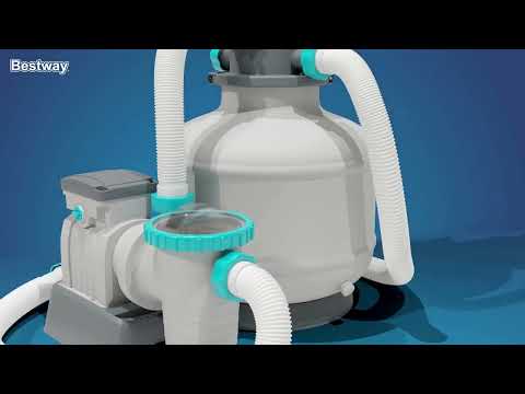 Sandfilteranlage mit Zeitschaltuhr 6.056 lh für große Pools