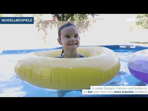 Bestway Steel Pro Frame Pool ohne Pumpe 221 x 150 x 43 cm eckig