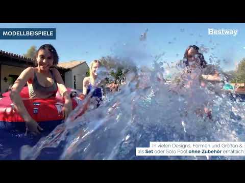 Bestway Hydrium Stahlwandpool Komplett-Set 610 x 366 x 122 cm oval